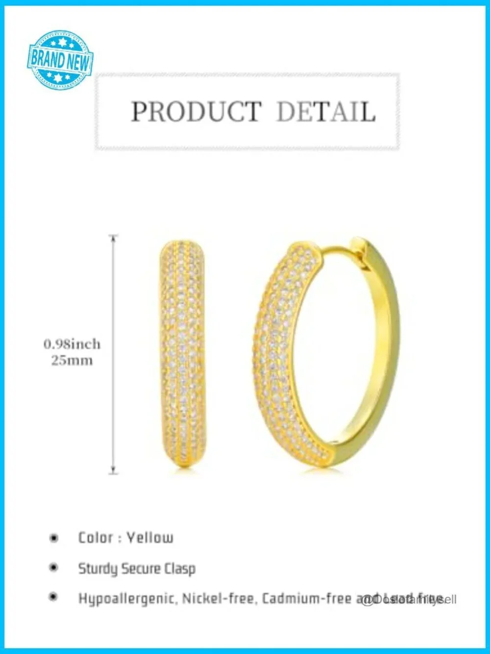 14K Gold Huggie Hoop Earrings Hypoallergenic Lightweight Elegant Jewelry Gift